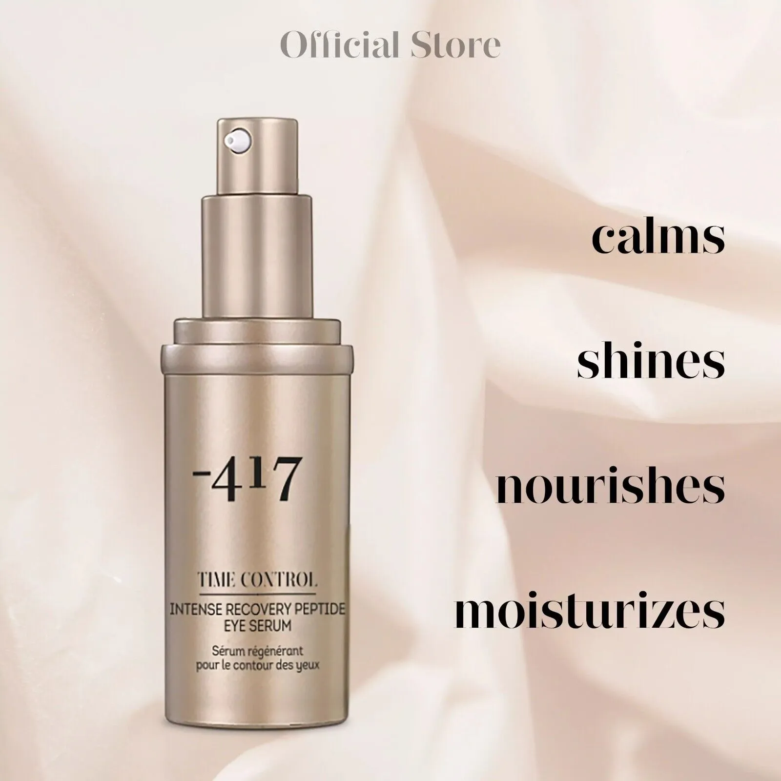 -417 Dead Sea Recovery Peptide Anti-Aging Eye Serum Moisturizing Repair Vegan 30 ml