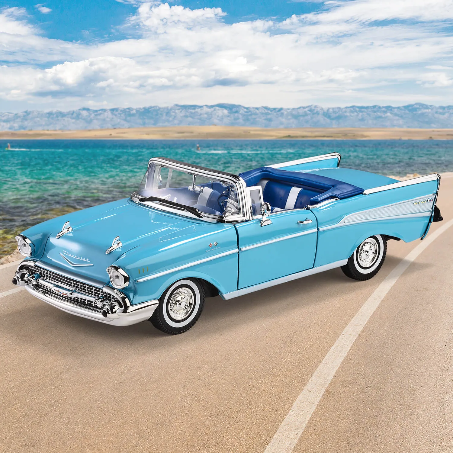 1957 Chevrolet Bel Air Convertible Surf Blue