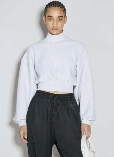 Alexander Wang  |Cotton High-Neck Puff Sleeves V-neck & Crew neck