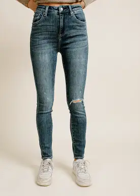 ALINE HIGH RISE SKINNY - PLAZA DISTRESSED