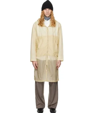 AURALEE Yellow Washed Super Light Airy Nylon Coat