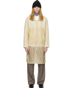 AURALEE Yellow Washed Super Light Airy Nylon Coat