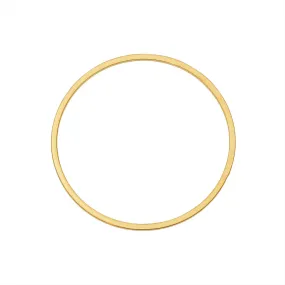 Beadable Open Frame Link, Circle 30mm, Gold Tone (4 Pieces)