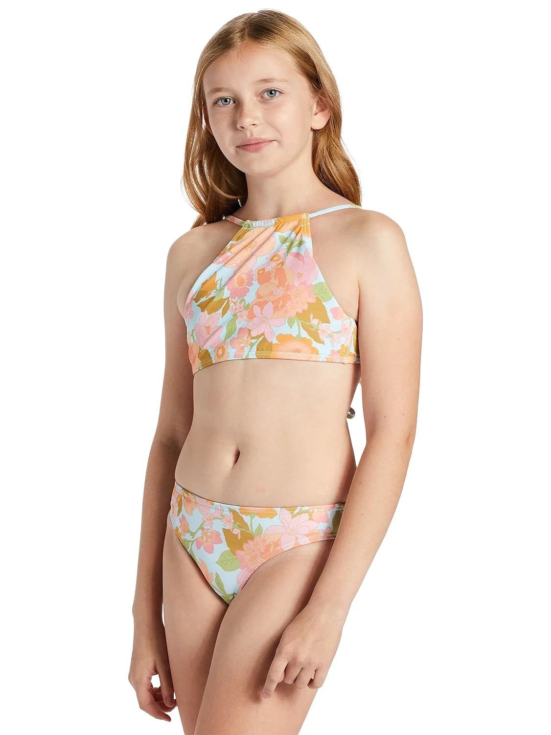 Billabong Girls Blown Away High Neck Two Piece Set