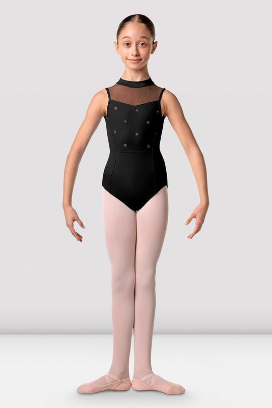 Bloch Girls Lillie High Neck Open Back Leotard - CL3155