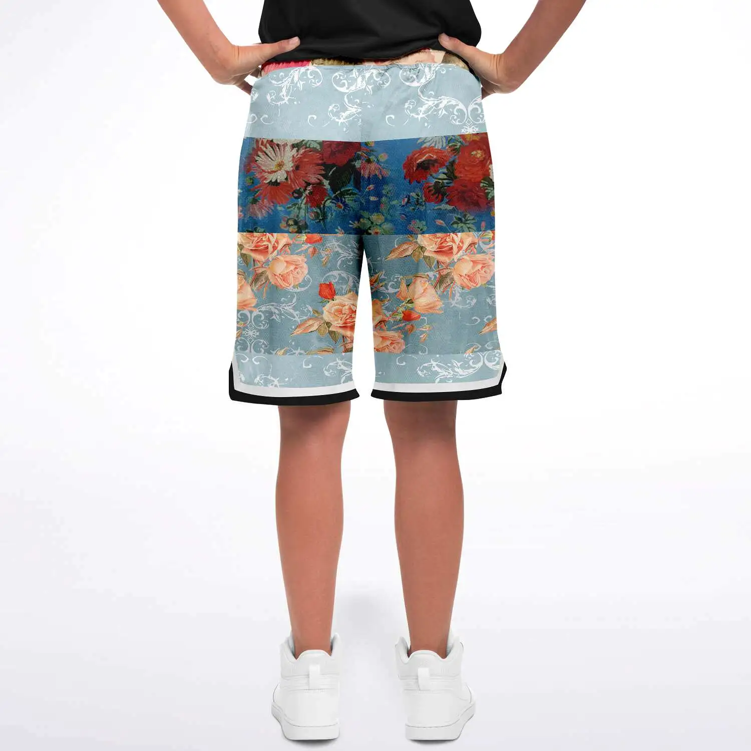 Blue Cabbage Unisex Basketball Shorts