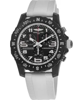 Breitling Endurance Pro Endurance Pro Black Chronograph Dial White Rubber Strap Men's Watch X82310A71B1S2