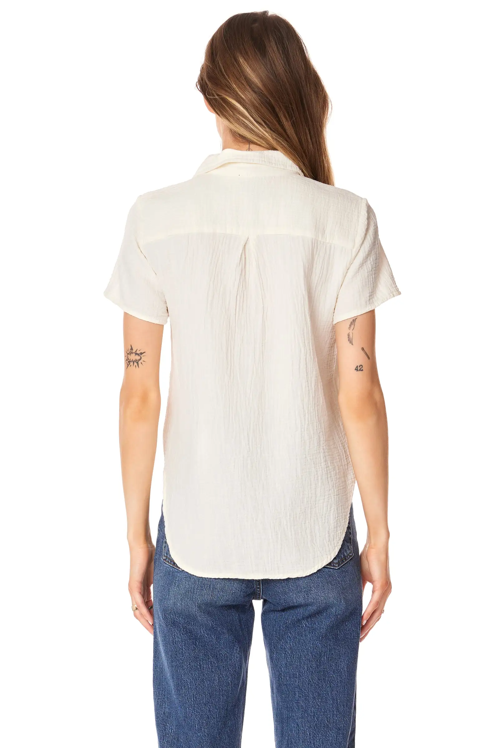 BUTTON FRONT COLLAR SHIRT