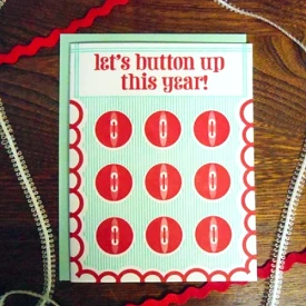 Button Up This Year Card