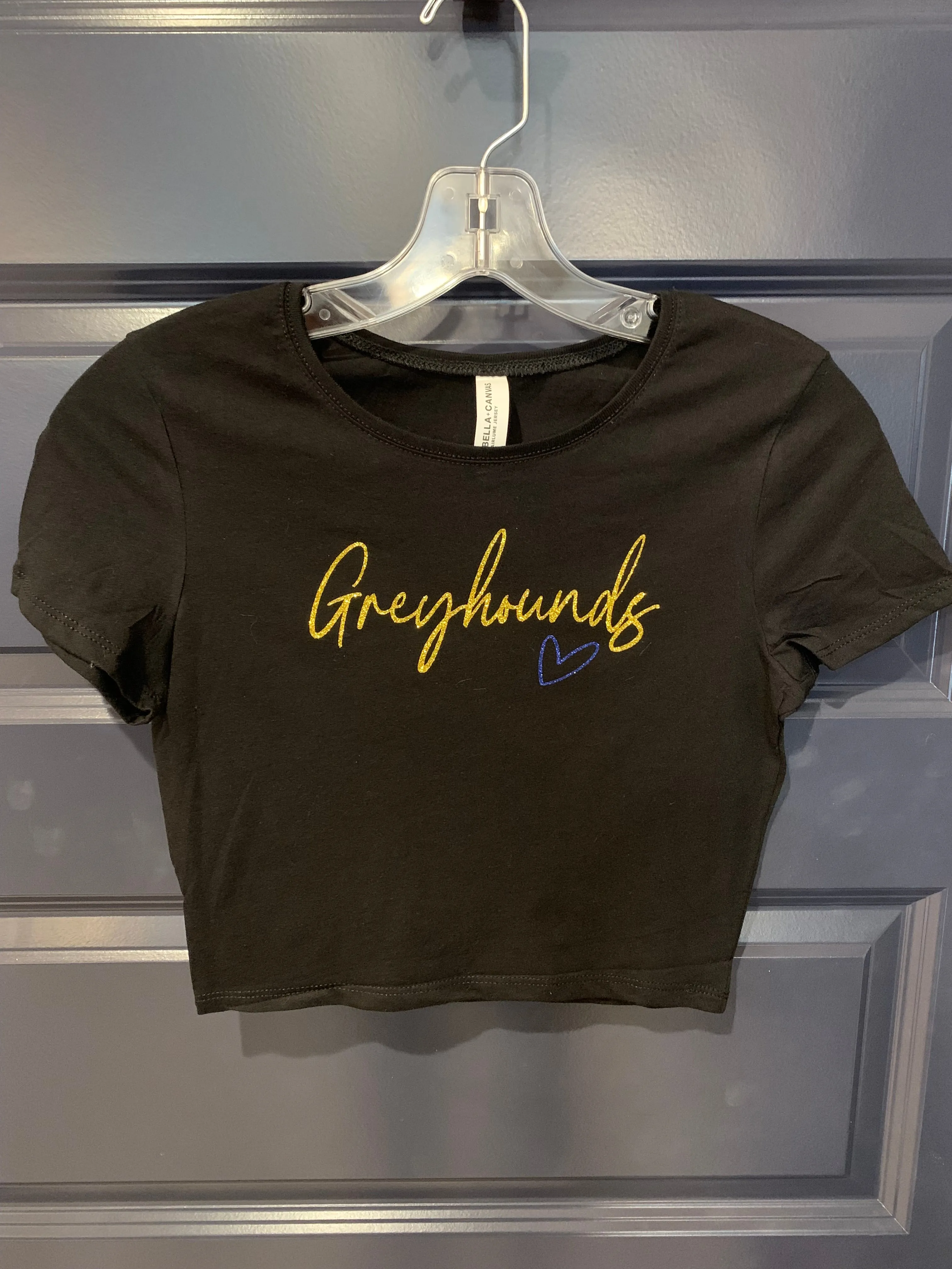 Carmel Greyhounds Crop Fitted Short Sleeve Tee