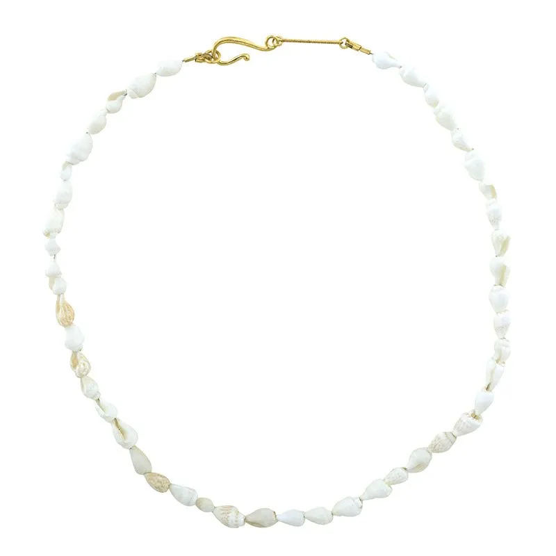 Ceto Necklace in White - 18K Gold Plated