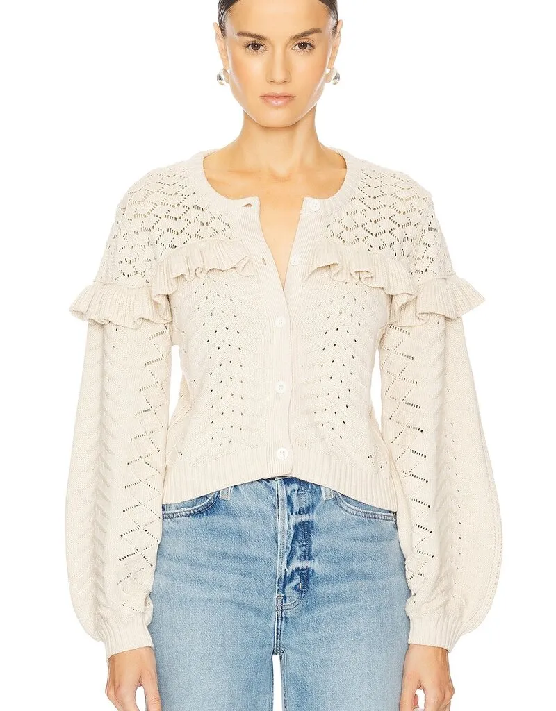 Cleobella Fernanda Sweater Cardigan - Ivory