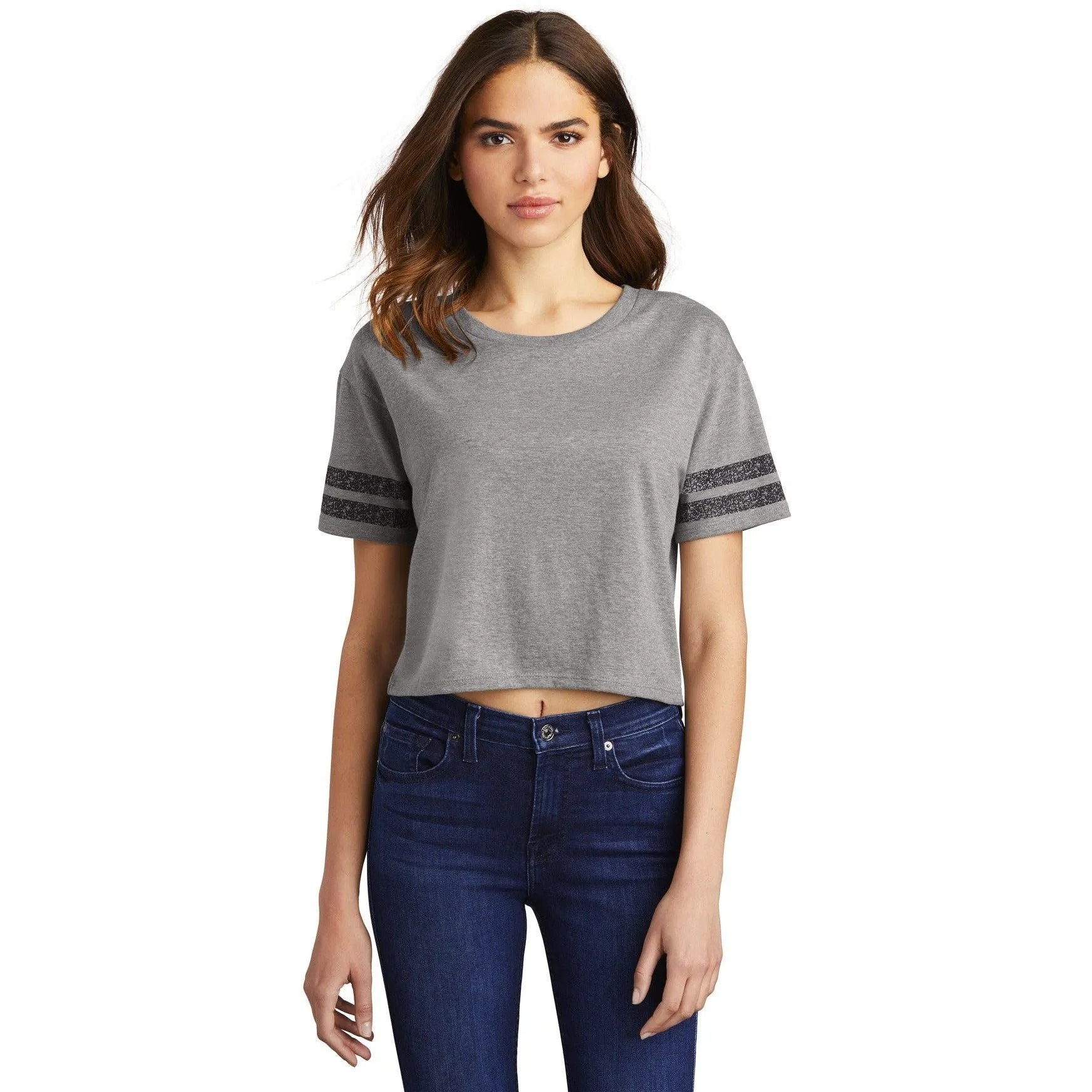 CLOSEOUT - District Women's Scorecard Crop Tee