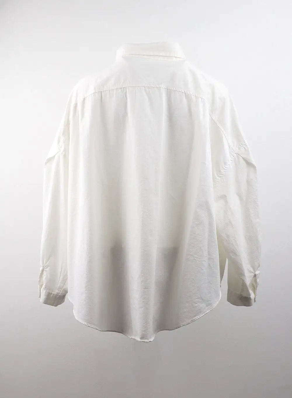 Collar Solid Button Long Sleeve Blouse CJ405