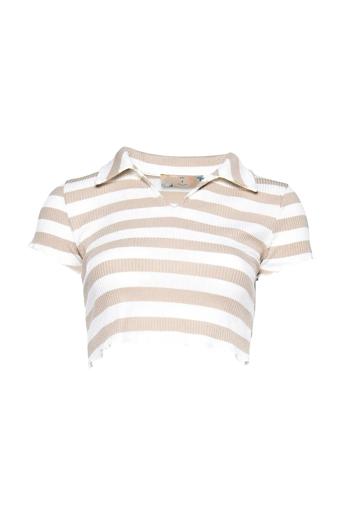 Crop Polo Tee