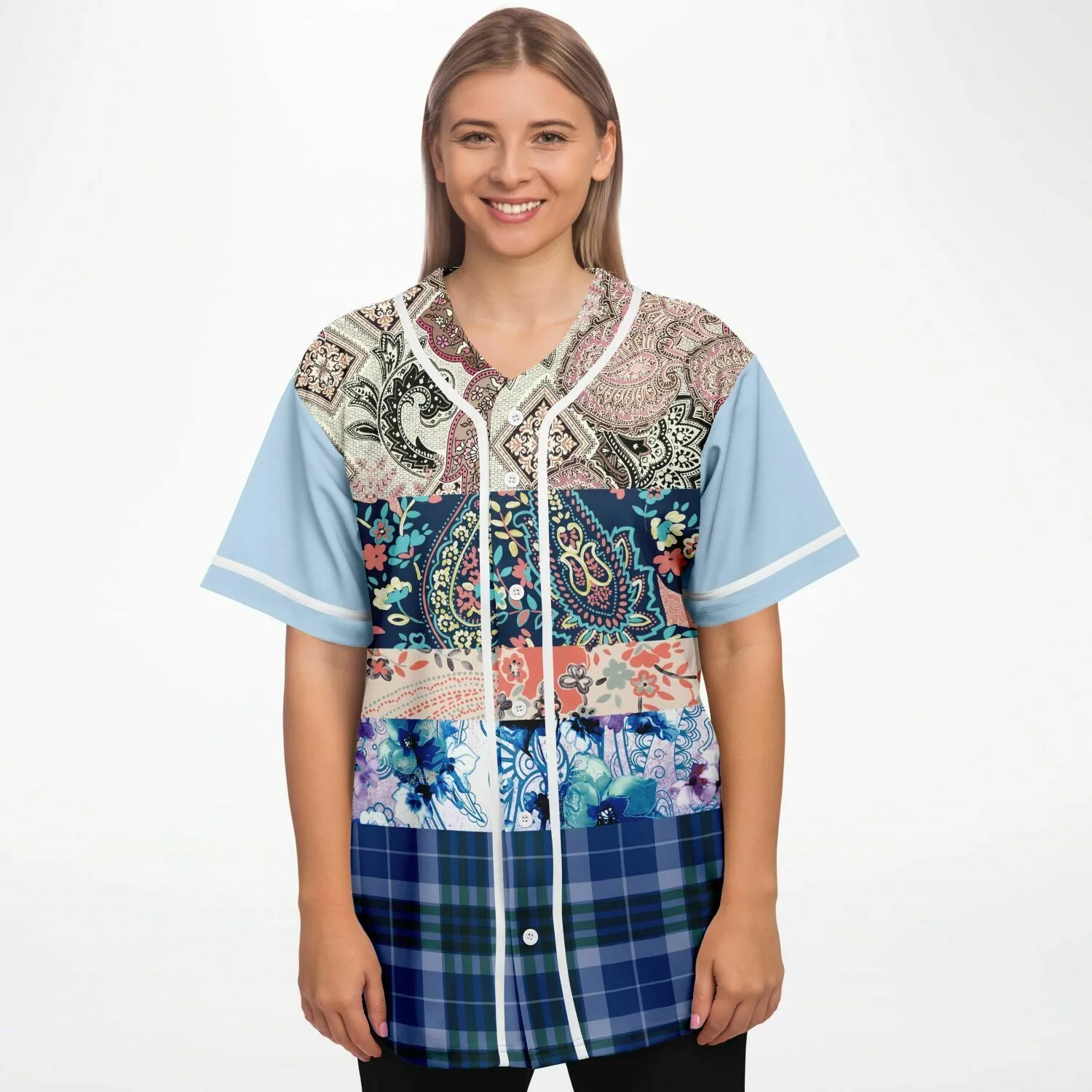 Dolores Park Paisley Button Front Jersey