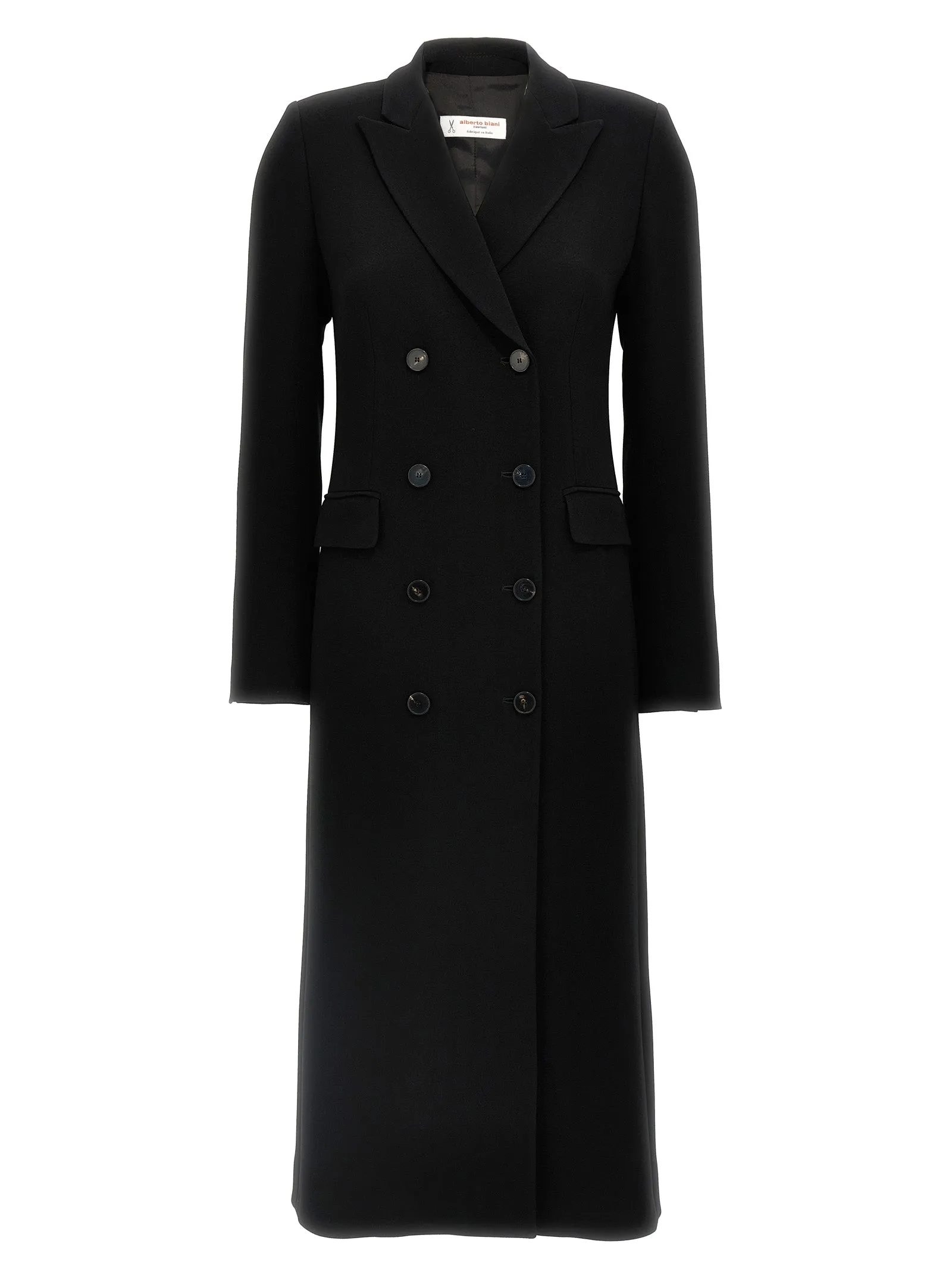 Double-Breasted Coat Dress Dresses Black