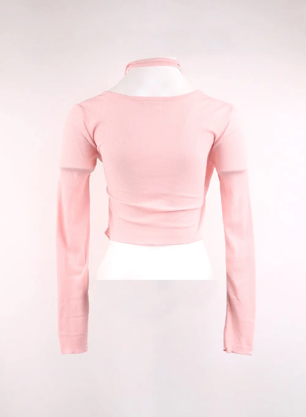 Drawstring Wrap Crop Long Sleeve OJ429