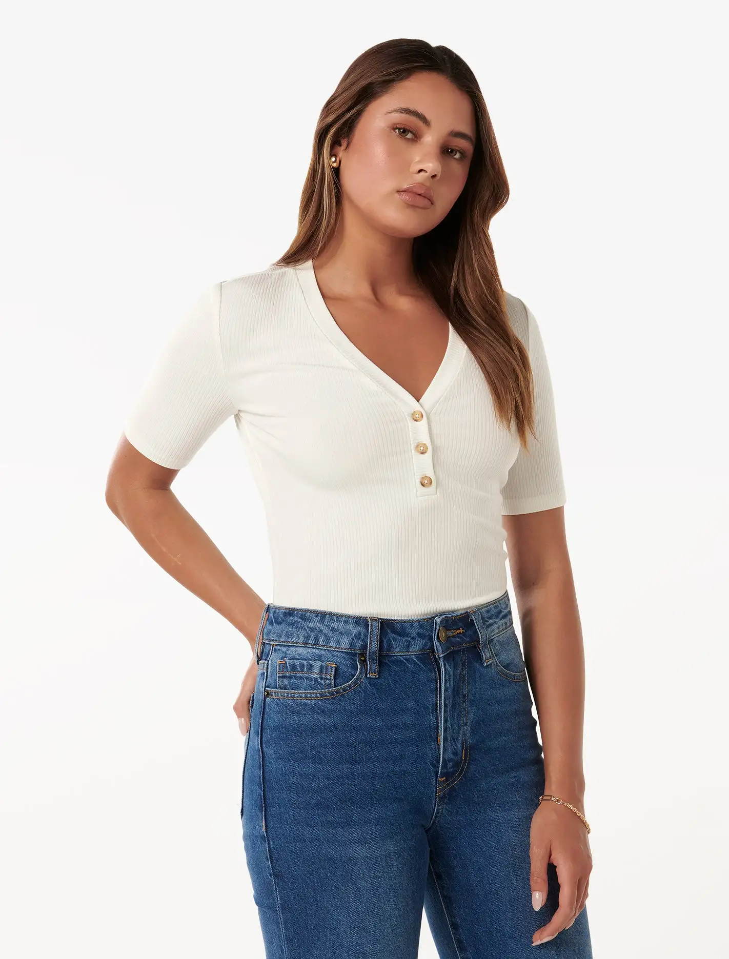 Elaine Button Up Top