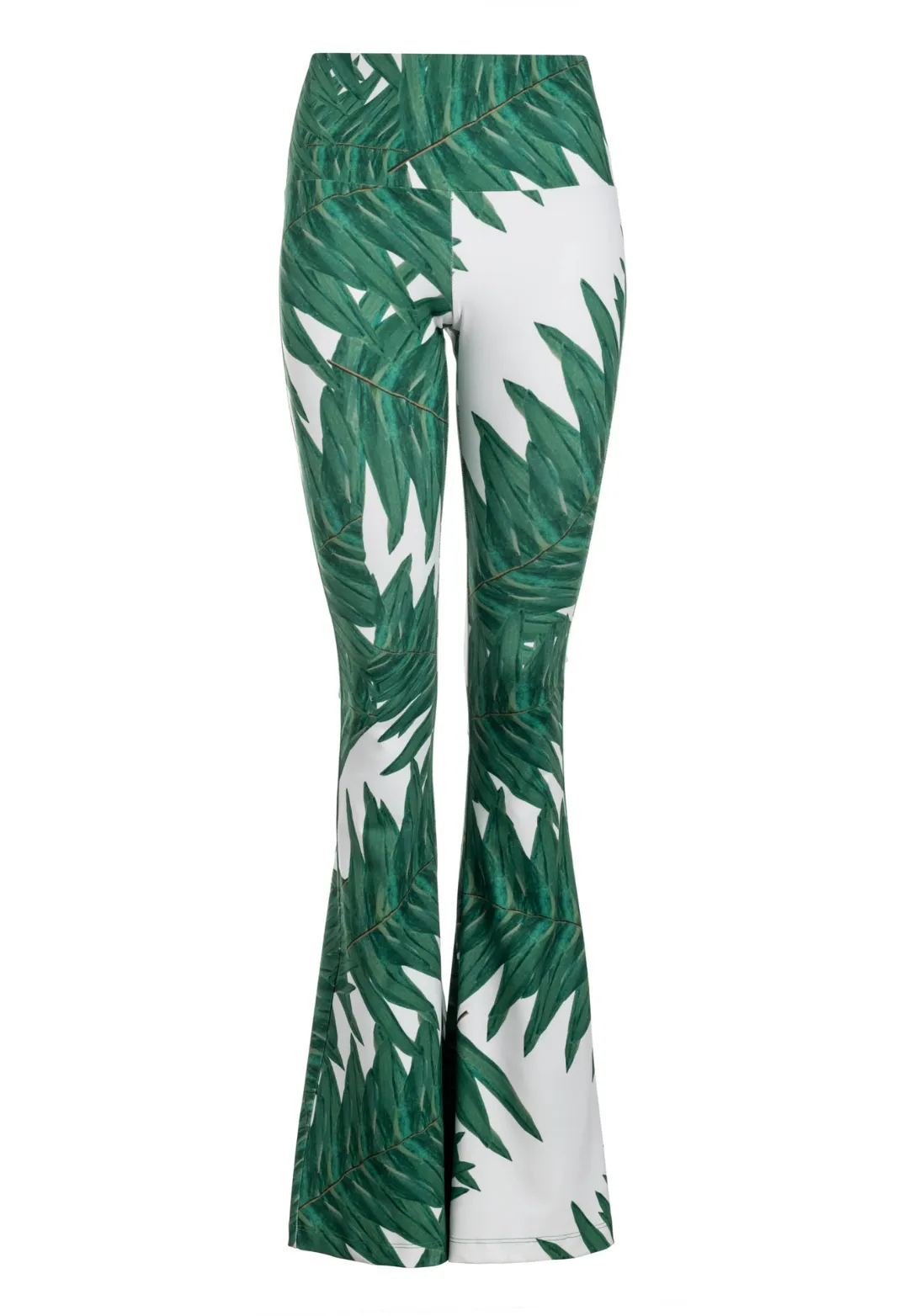 Elaine Stretch Knit Pant in Queen Palm