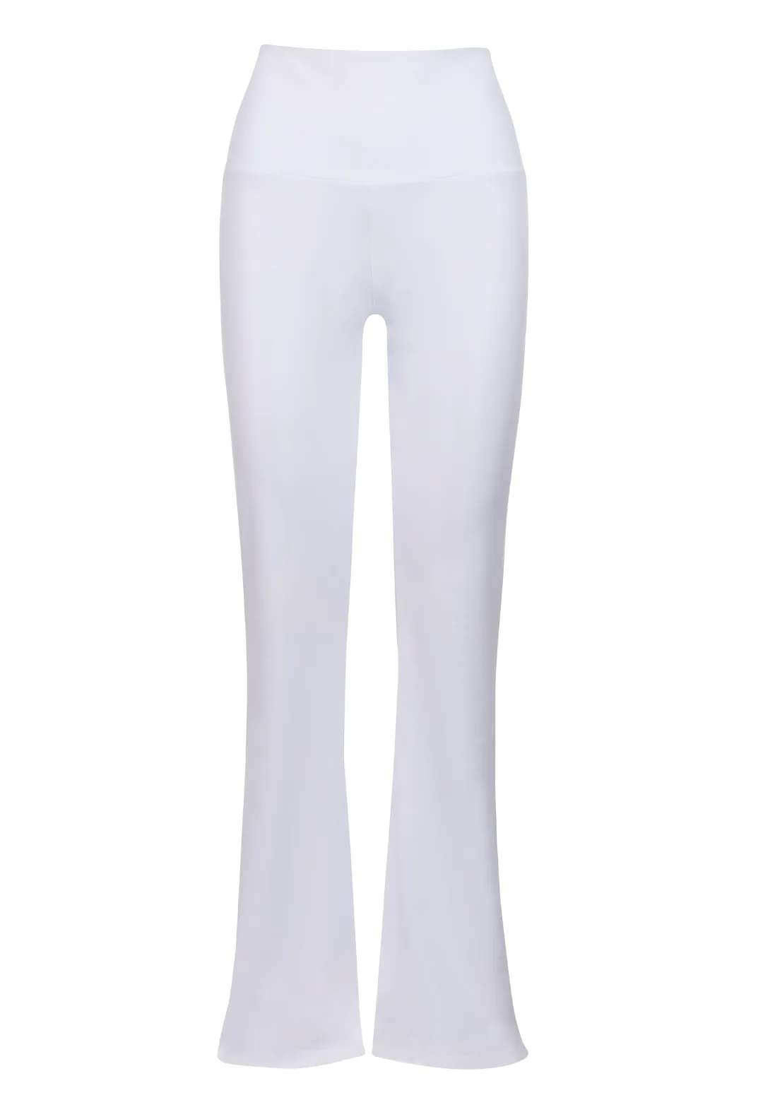 Elaine Stretch Knit Pant in White