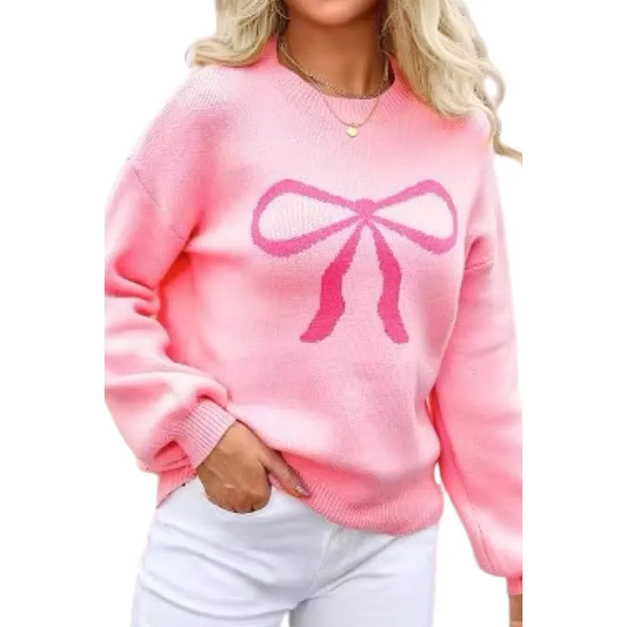 ETA 9/12 - Ella Pink Bow Sweater