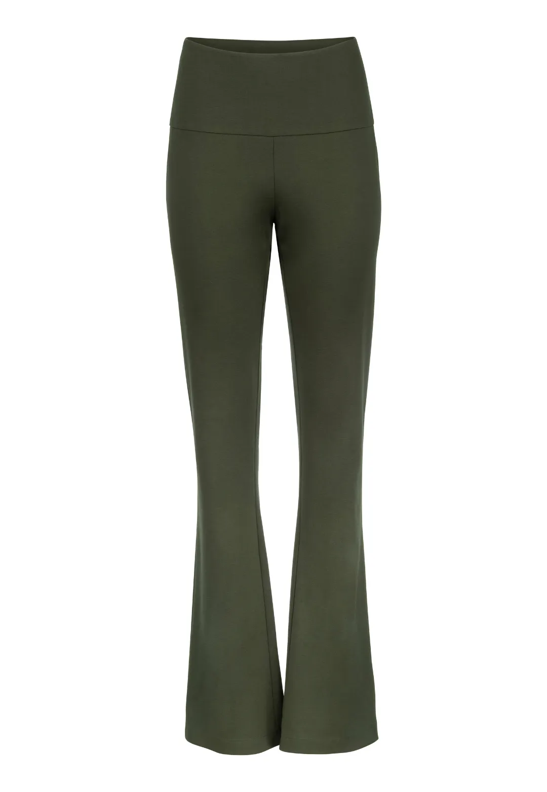 Gabriele Stretch Knit Pant in Loden Green