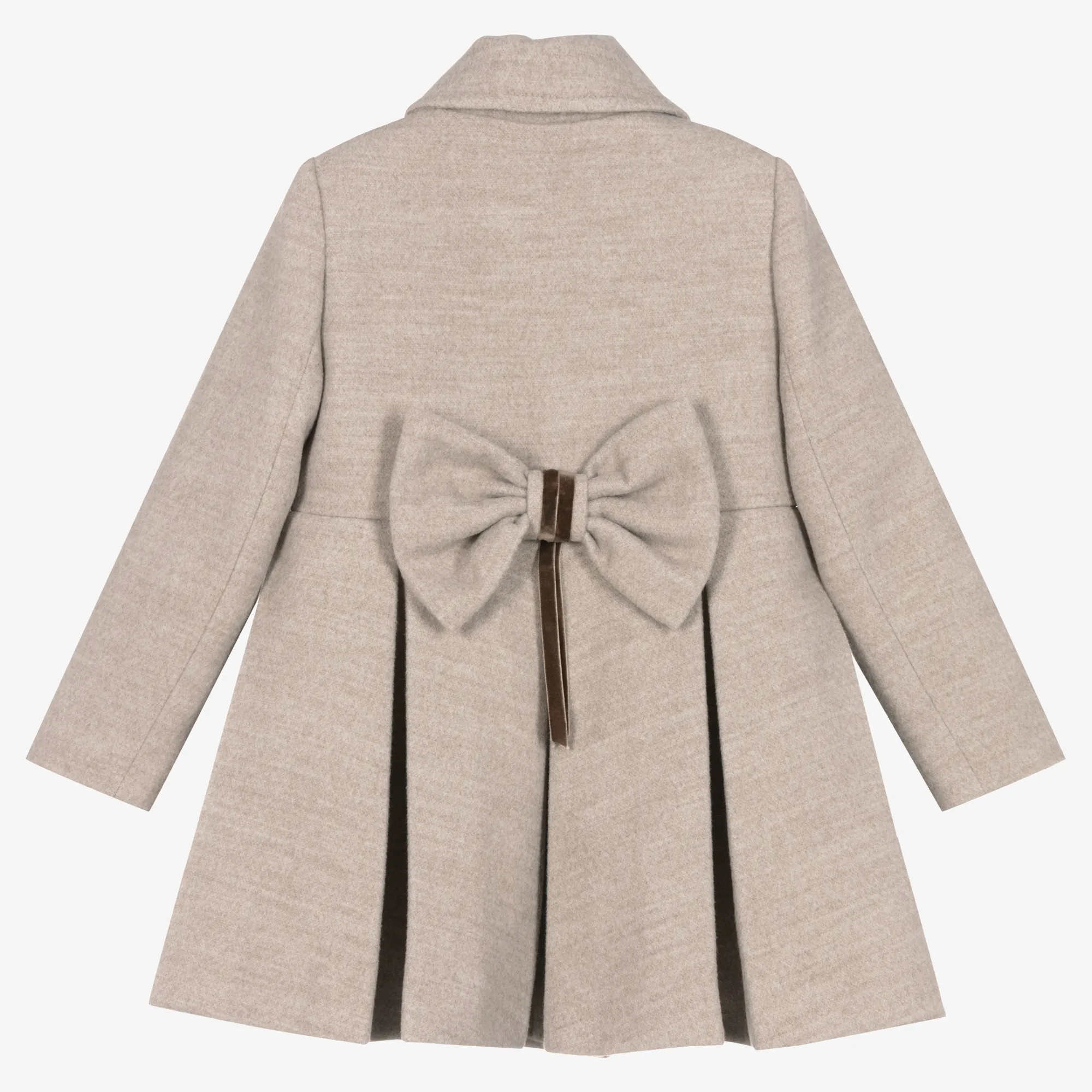 Girls Beige Traditional Coat