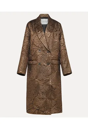 “golden sunrise” jacquard coat