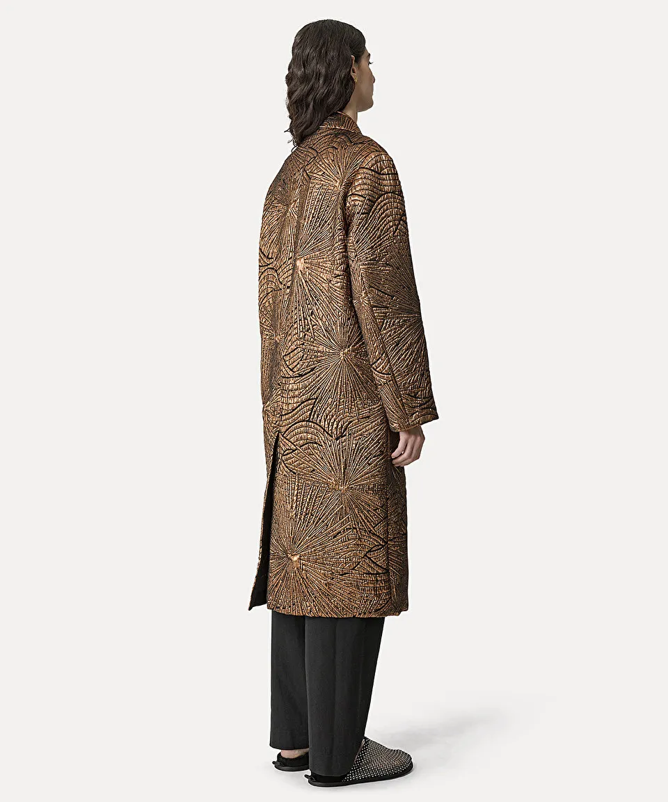 “golden sunrise” jacquard coat