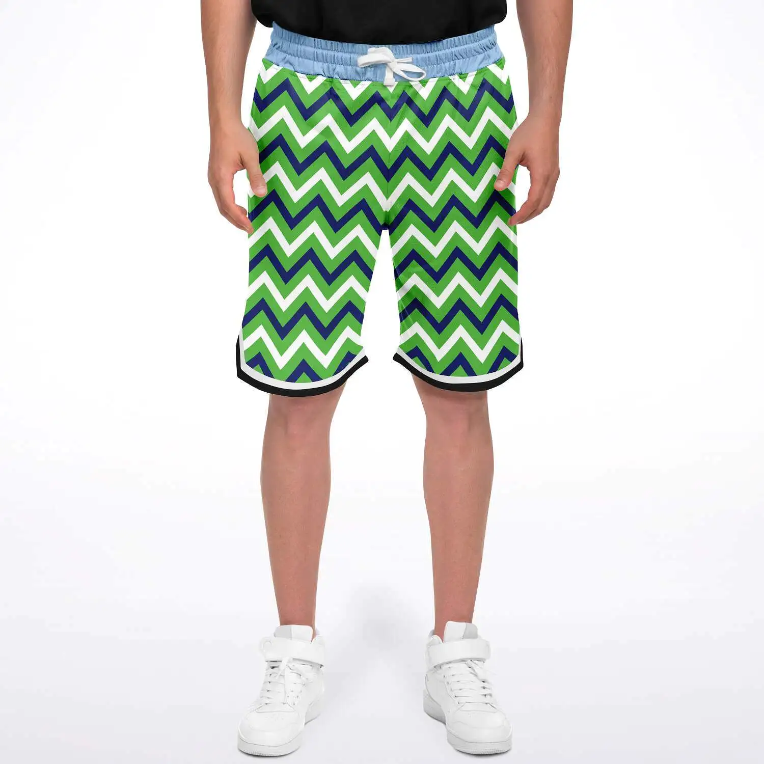 Green Par 4 Unisex Basketball Shorts