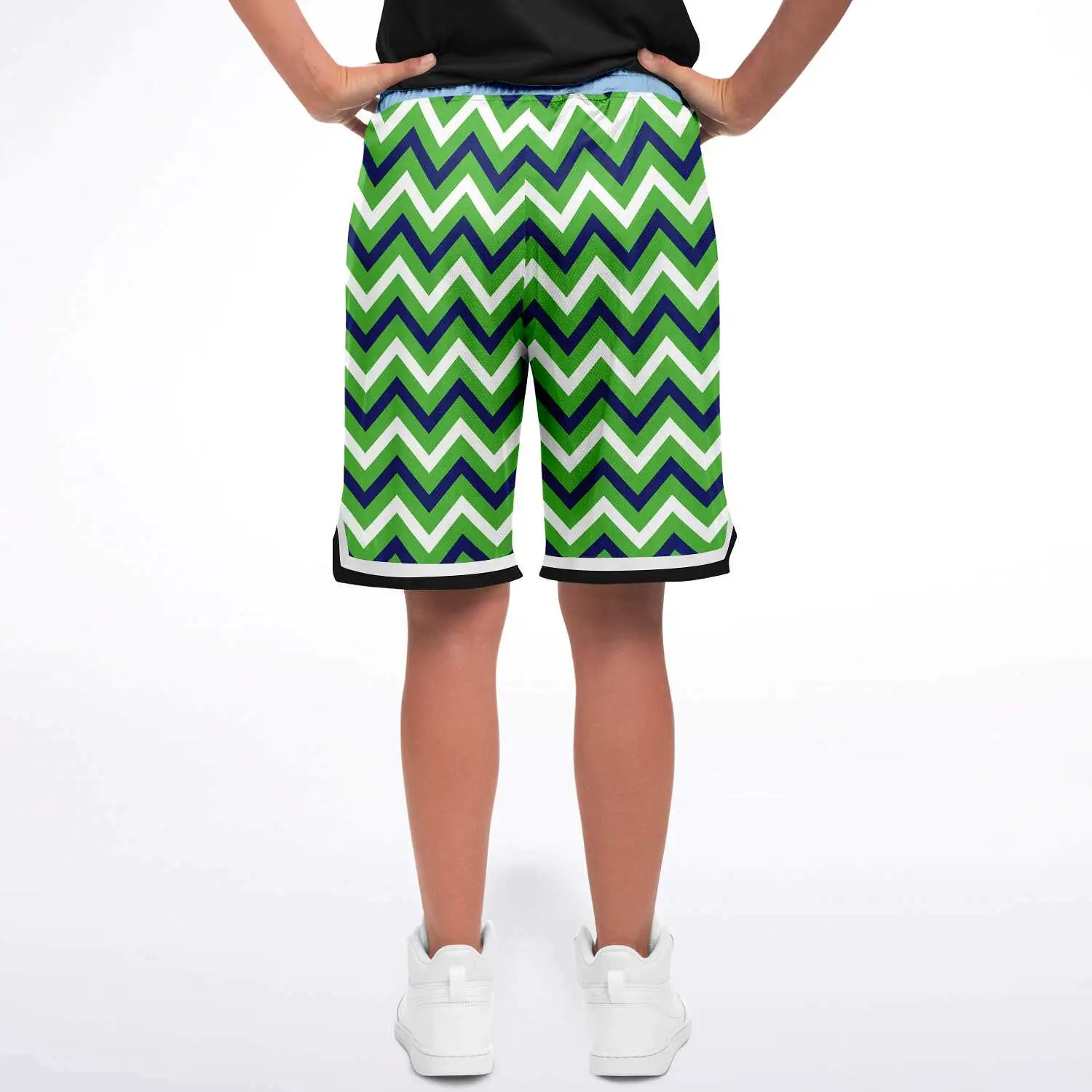 Green Par 4 Unisex Basketball Shorts