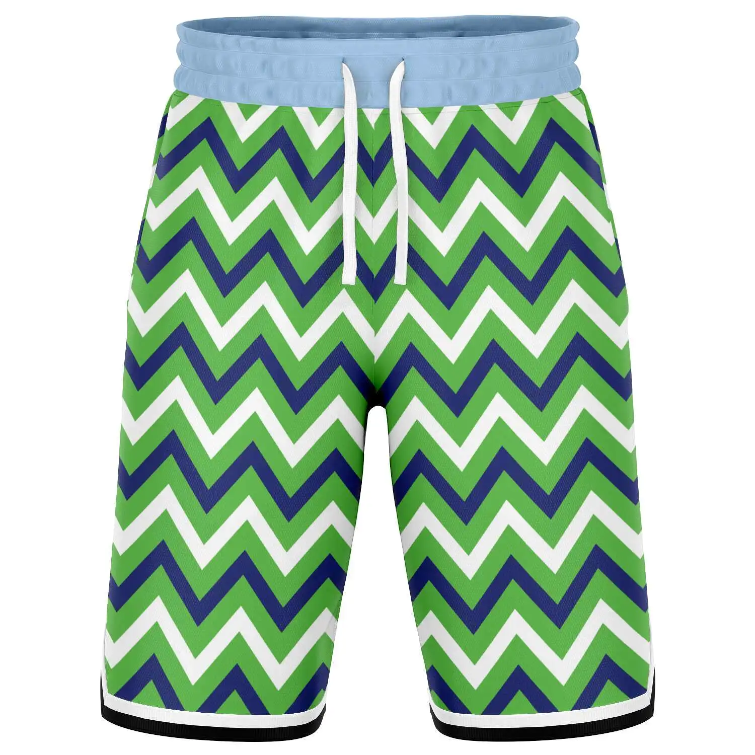 Green Par 4 Unisex Basketball Shorts