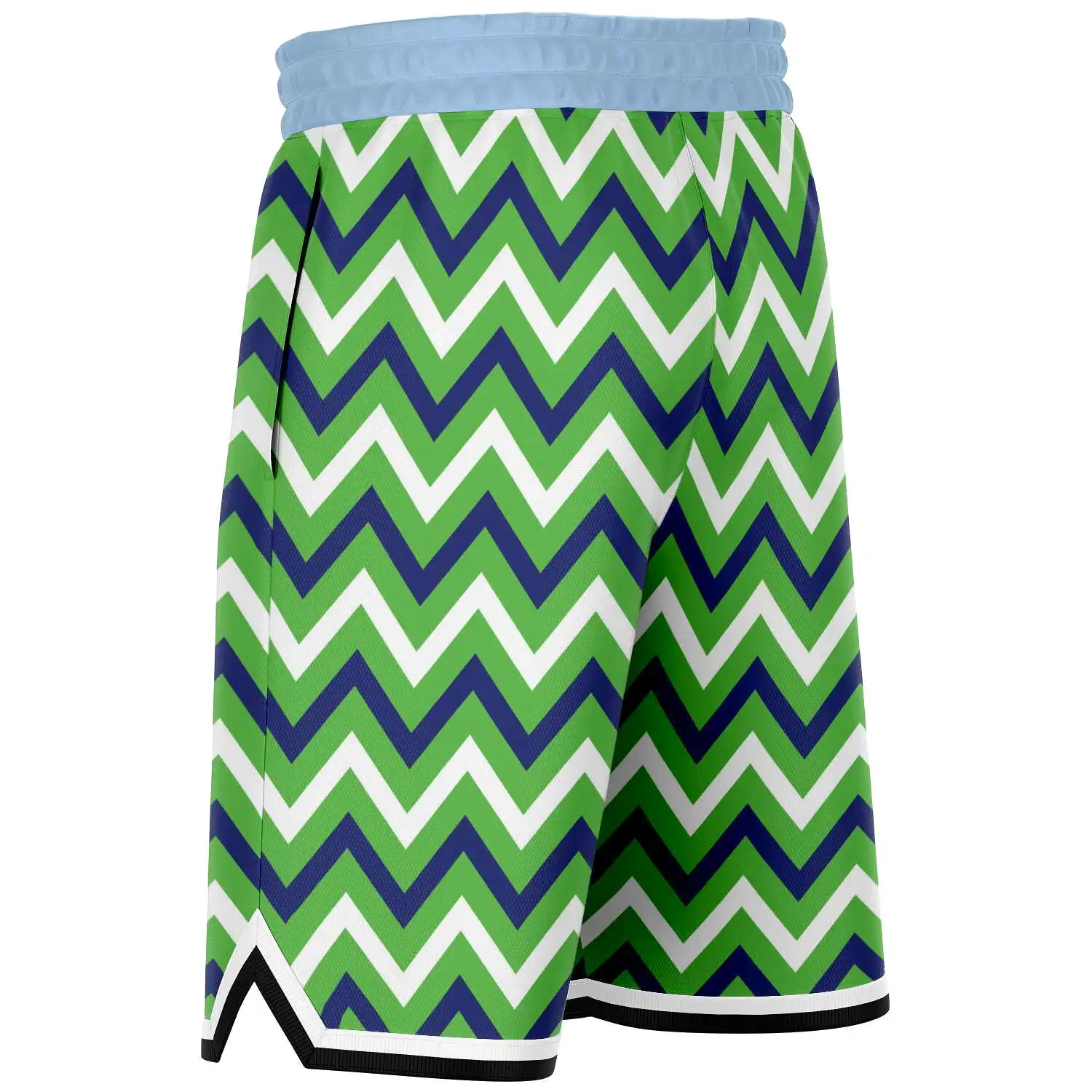 Green Par 4 Unisex Basketball Shorts