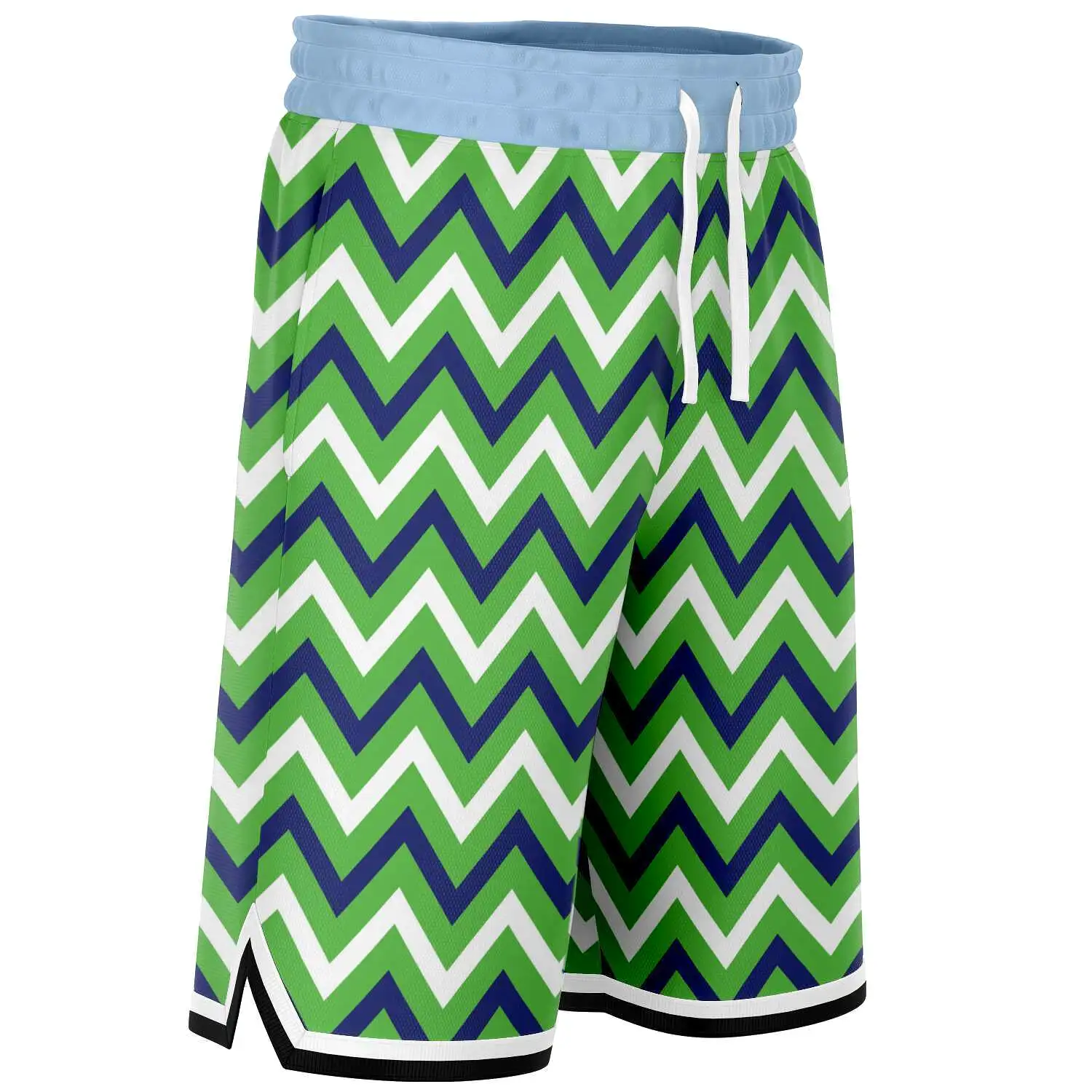 Green Par 4 Unisex Basketball Shorts