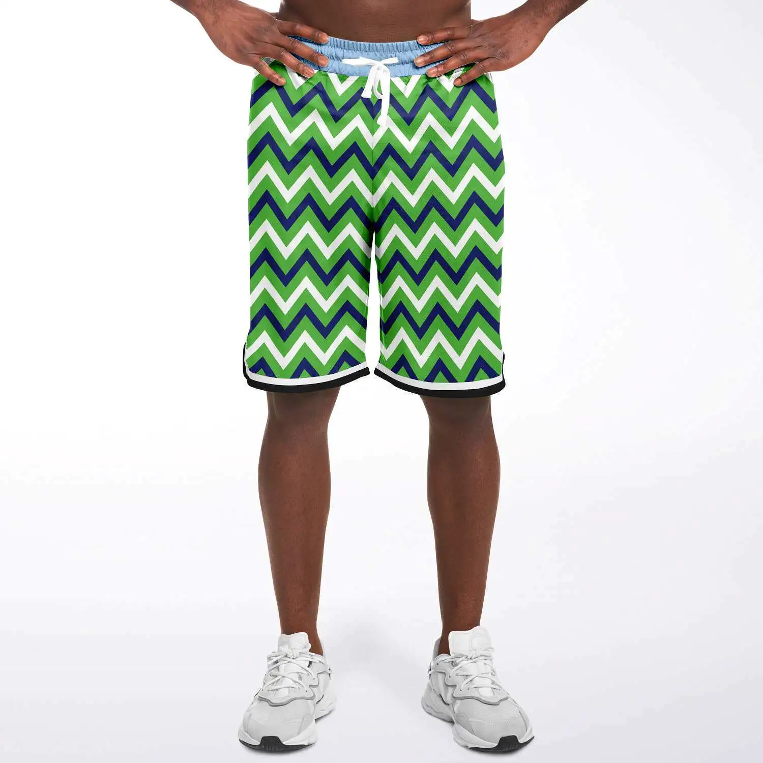 Green Par 4 Unisex Basketball Shorts