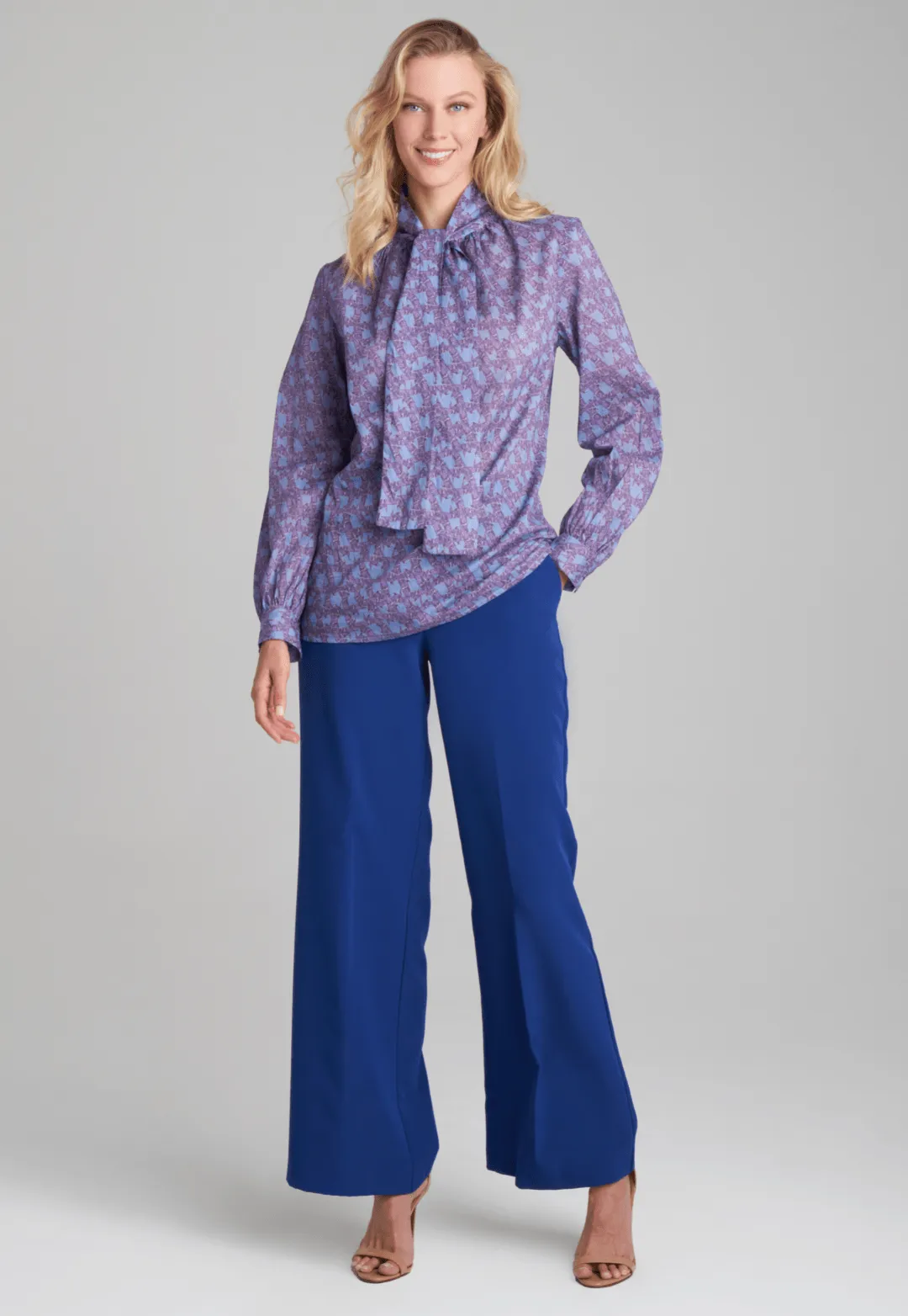 Halona Stretch Knit Pant in Sapphire