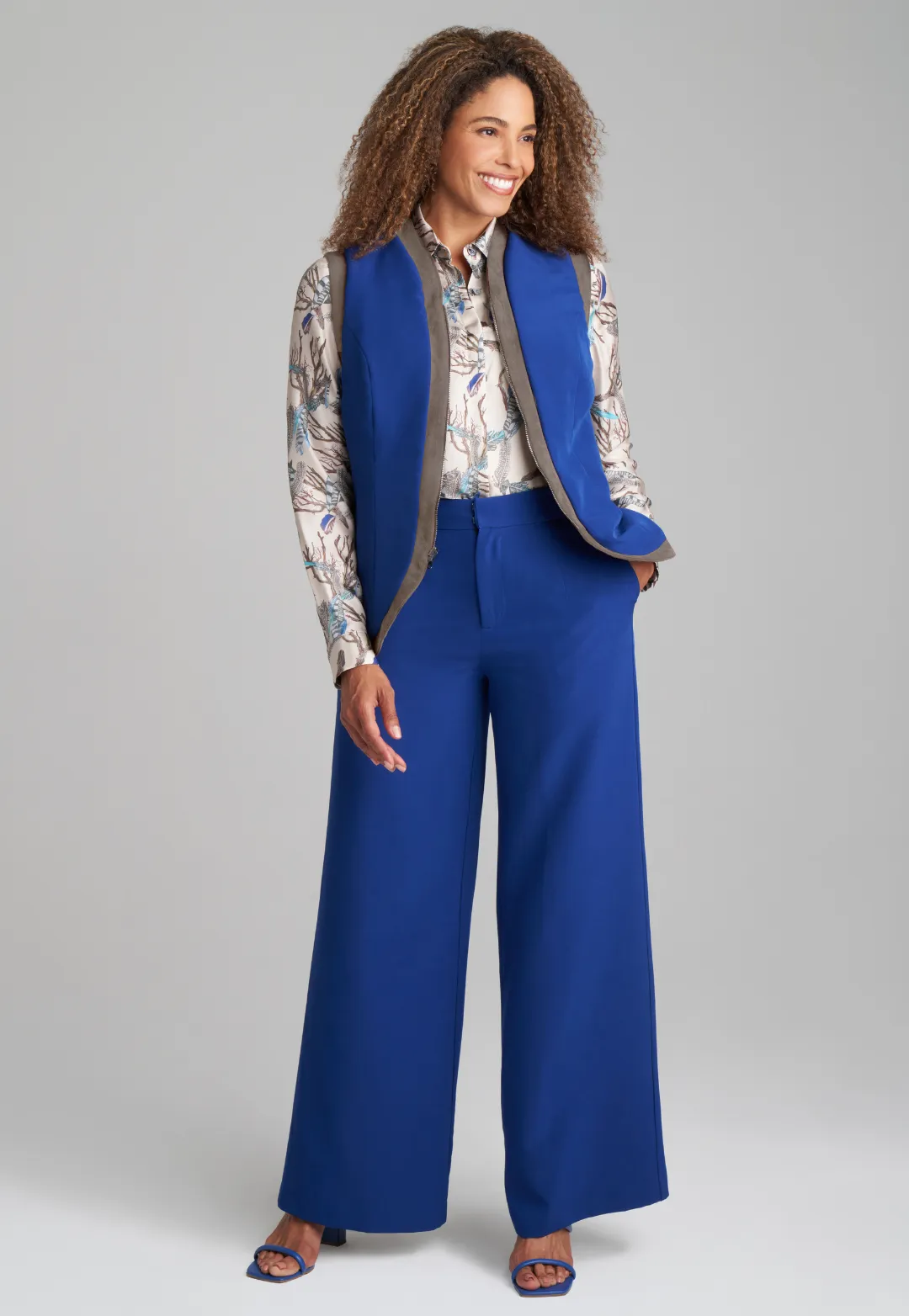 Halona Stretch Knit Pant in Sapphire