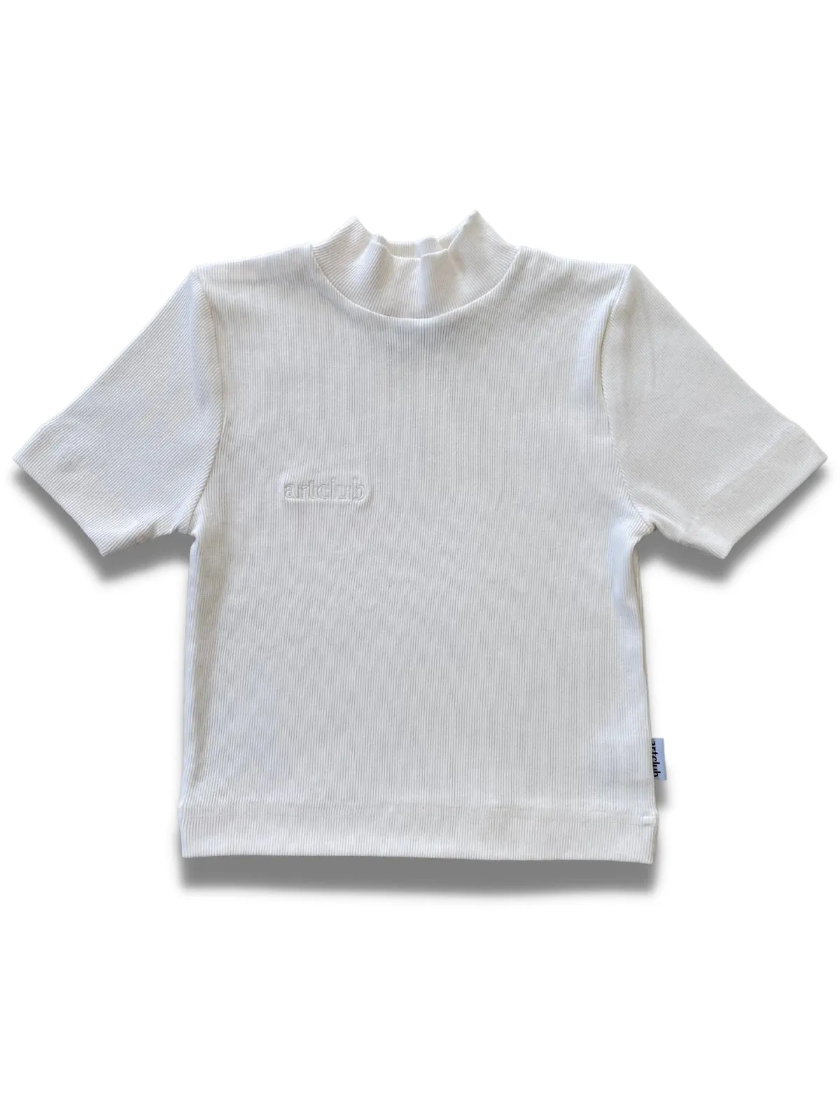 High Neck Baby Tee - Milk