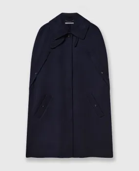 High-Neck Button-Up Cape