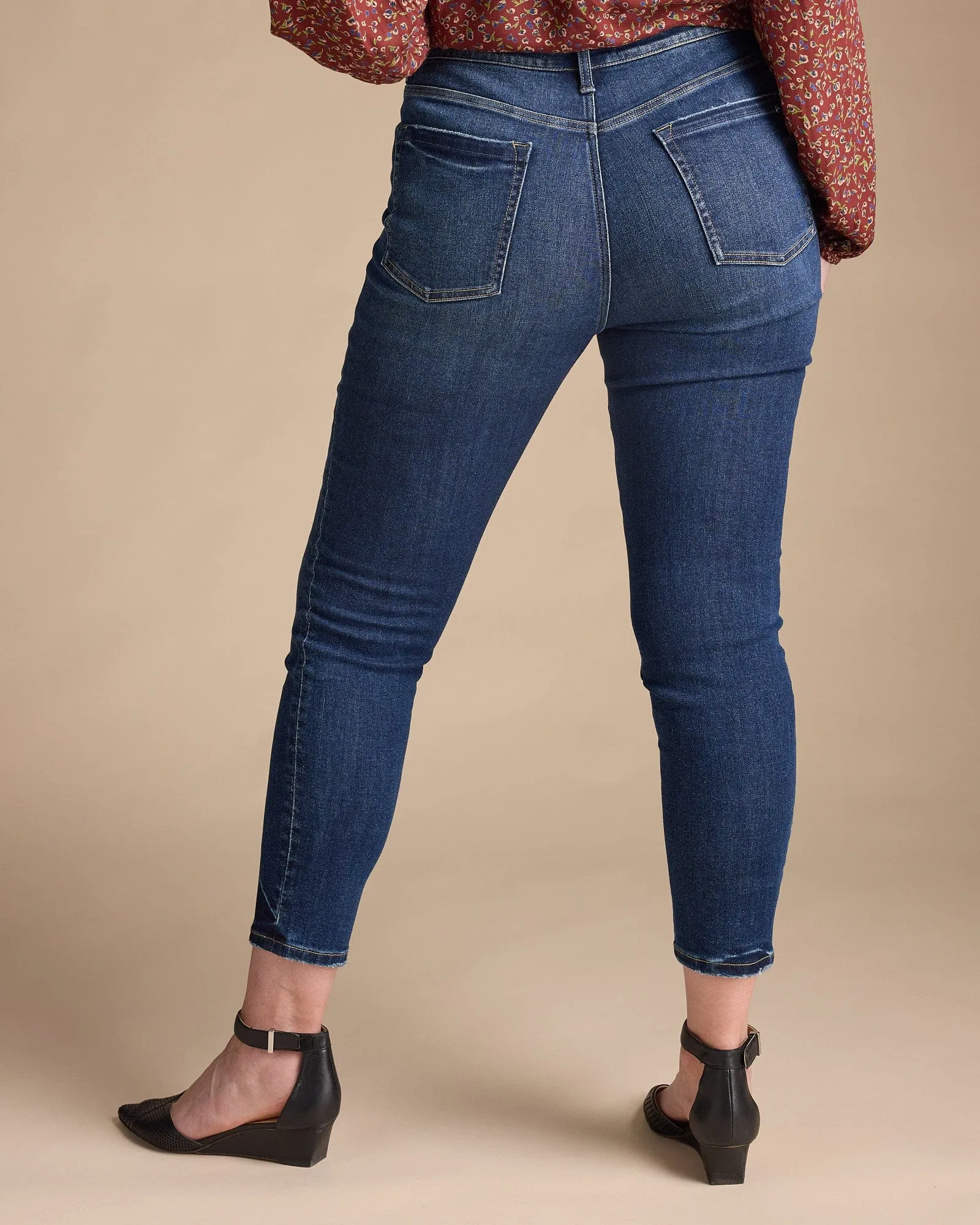 High Rise Ankle Skinny