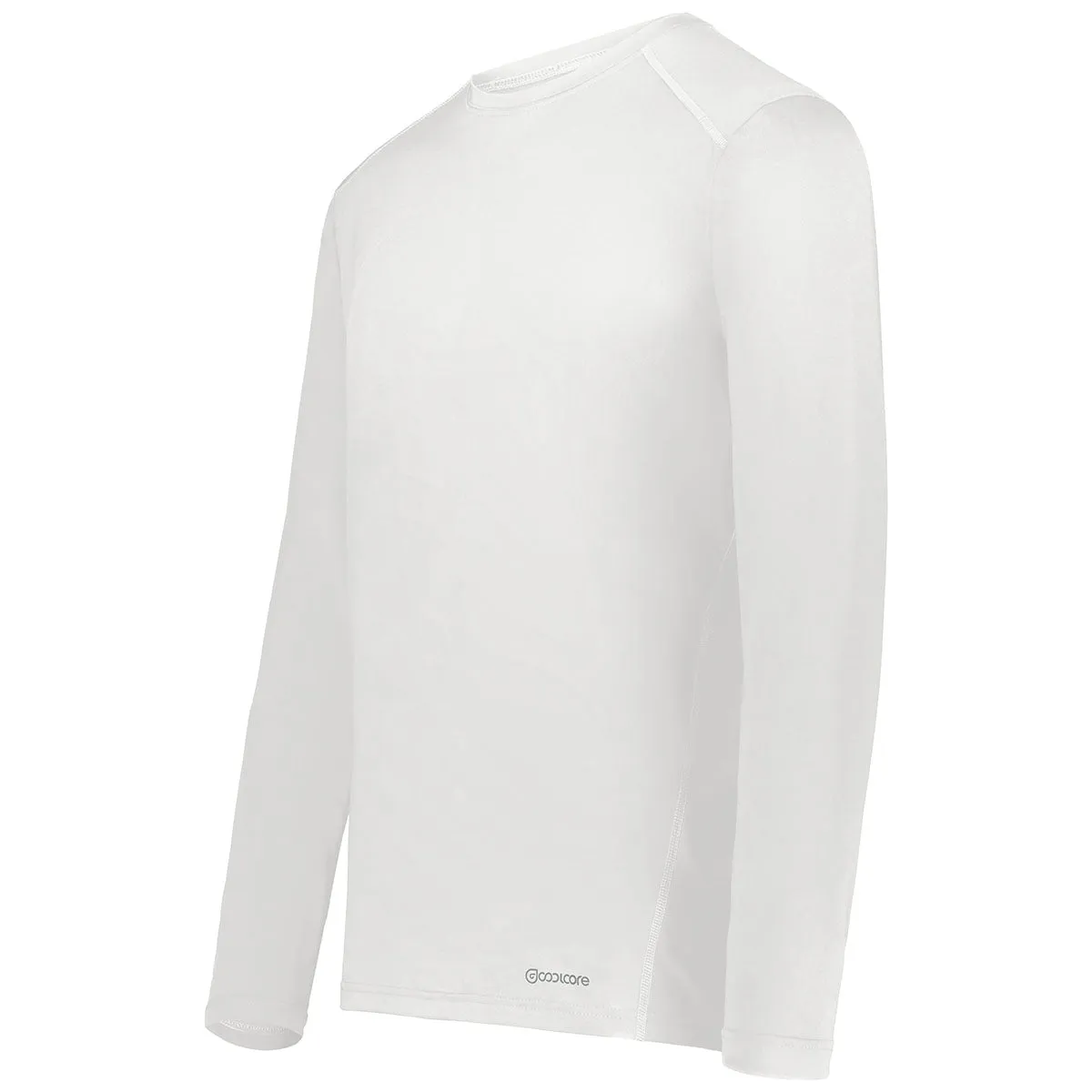 Holloway Men's White Coolcore Essential Long Sleeve Tee