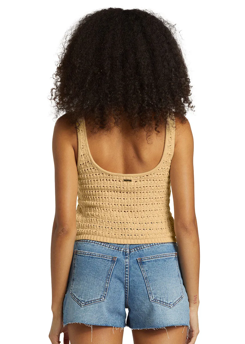 Hot Shot Crop Top - Prairie Sand