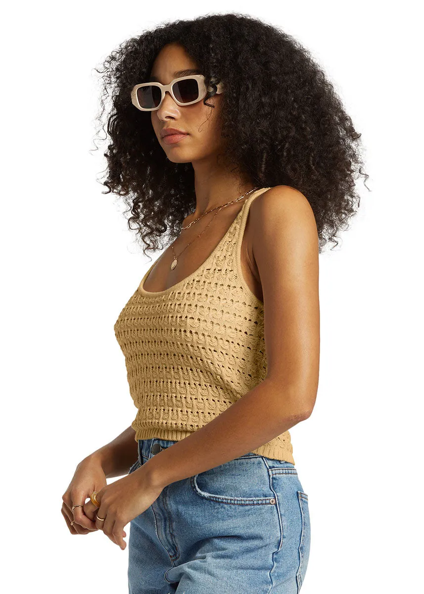 Hot Shot Crop Top - Prairie Sand