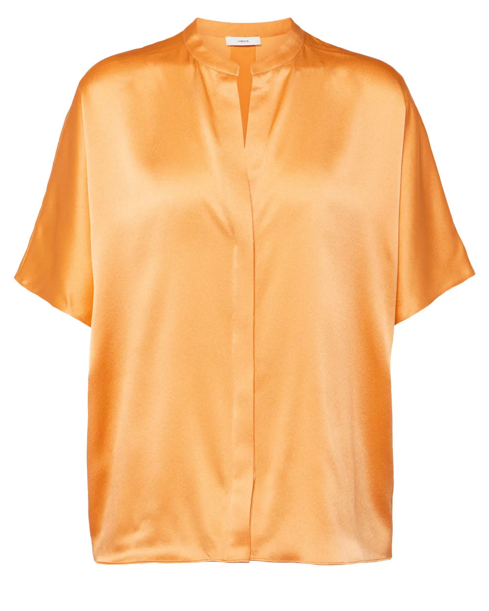 Kumquat Short-Sleeve Dolman Button Front Blouse