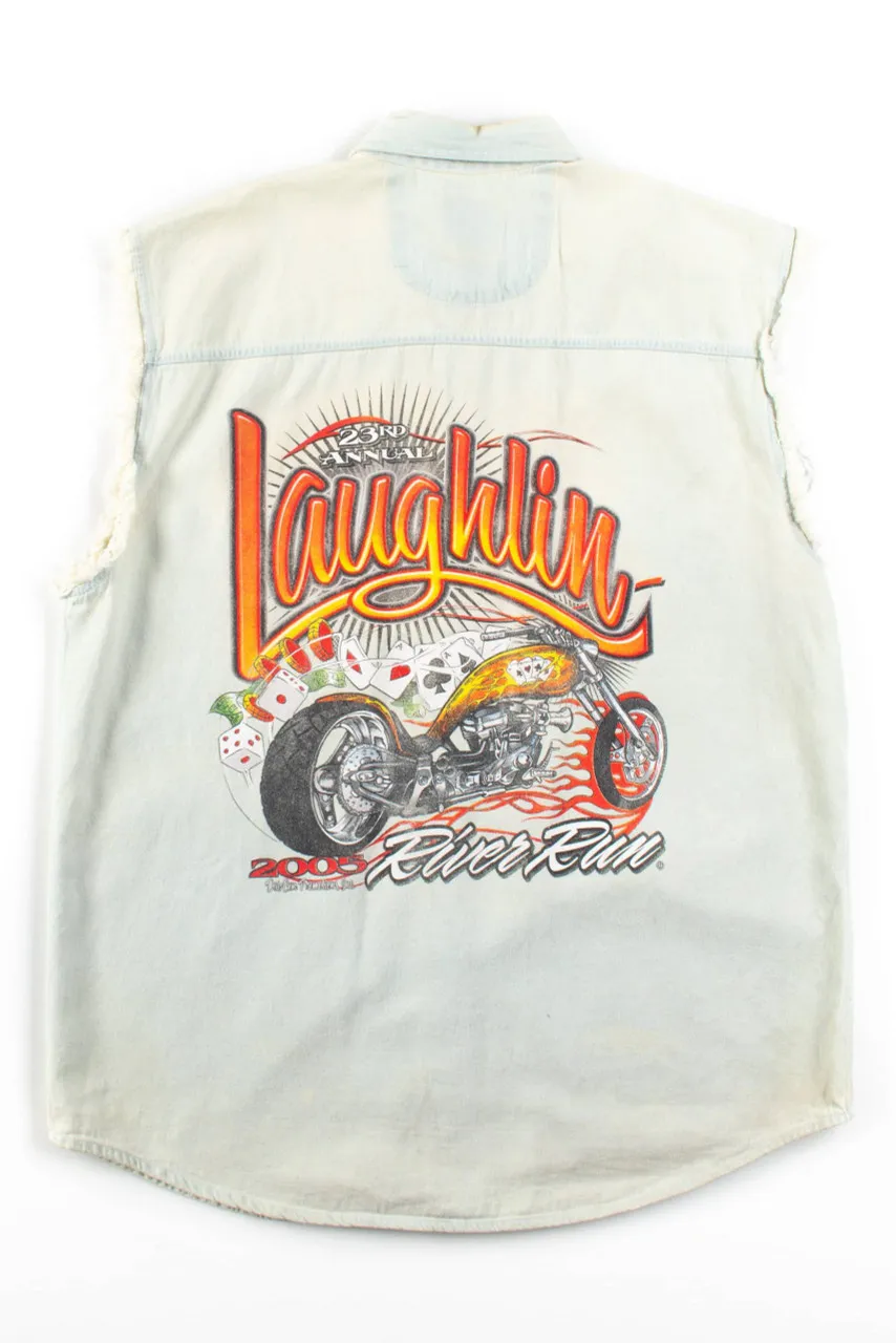 Laughlin River Run Cut Off Button Up Shirt (2005)