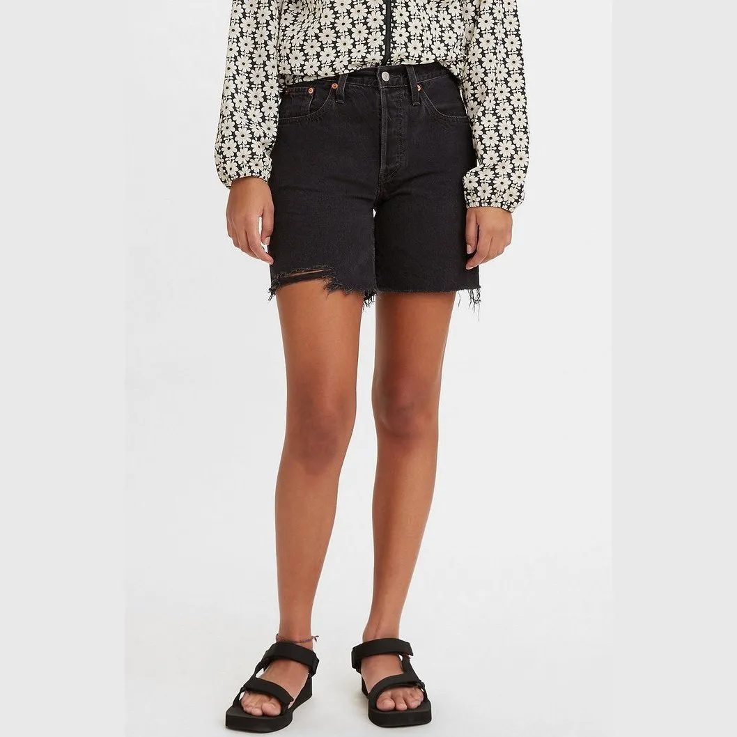 Levi's 501 Mid Thigh Short  Lunar Black