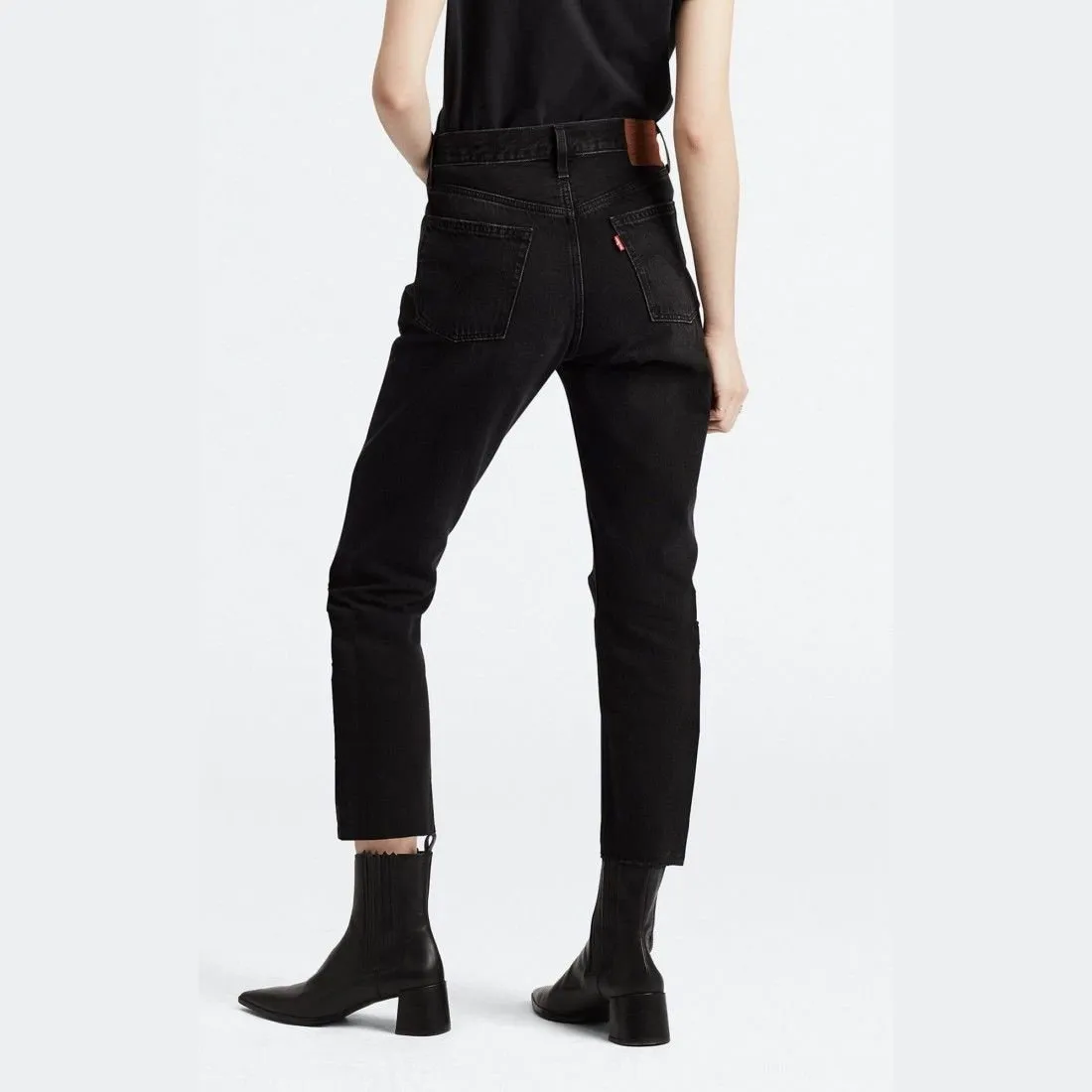 Levi's 501 Original Crop Black Sprout