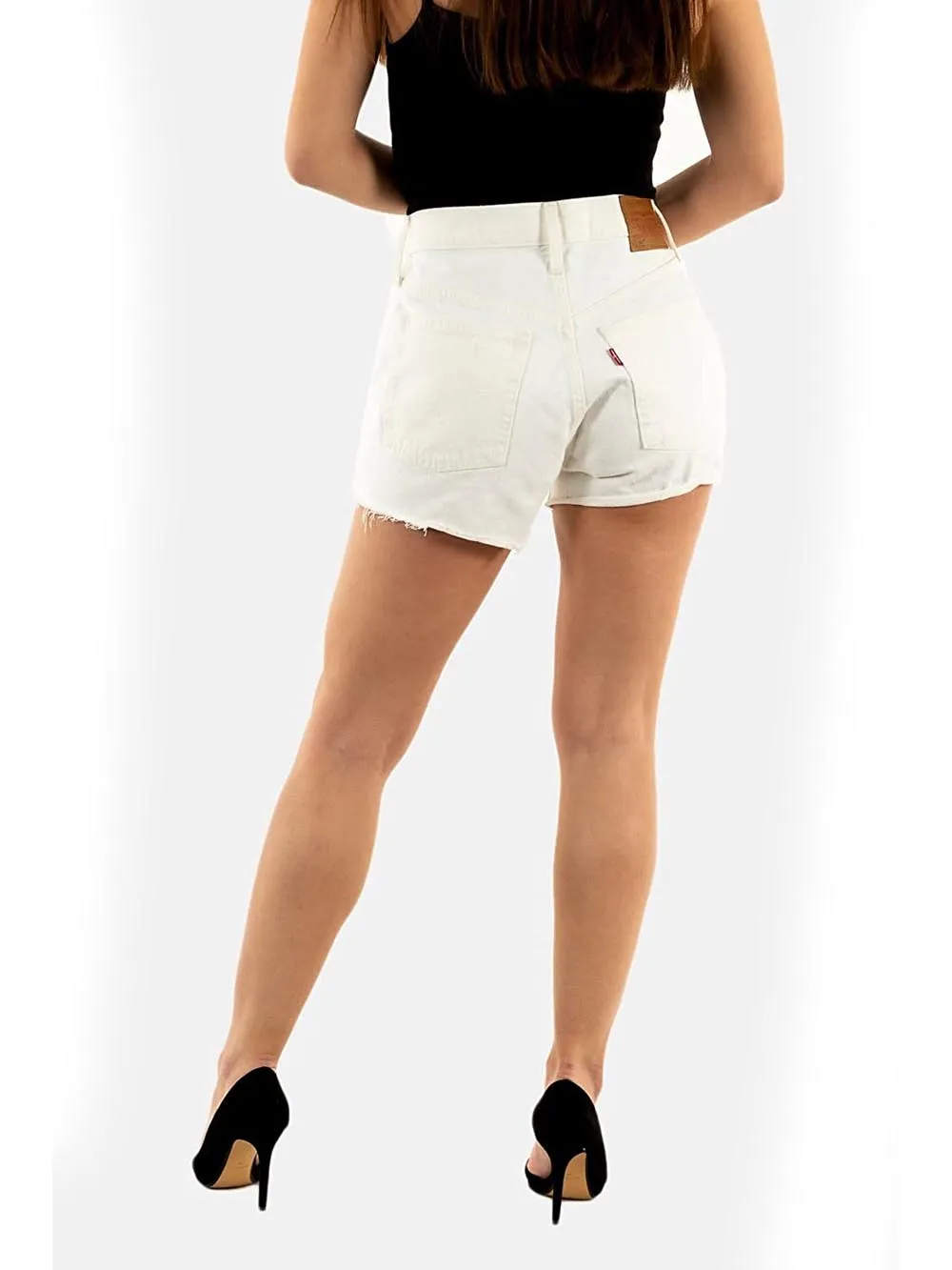 Levi's Short Donna 501 Original Short 56327 Bianco