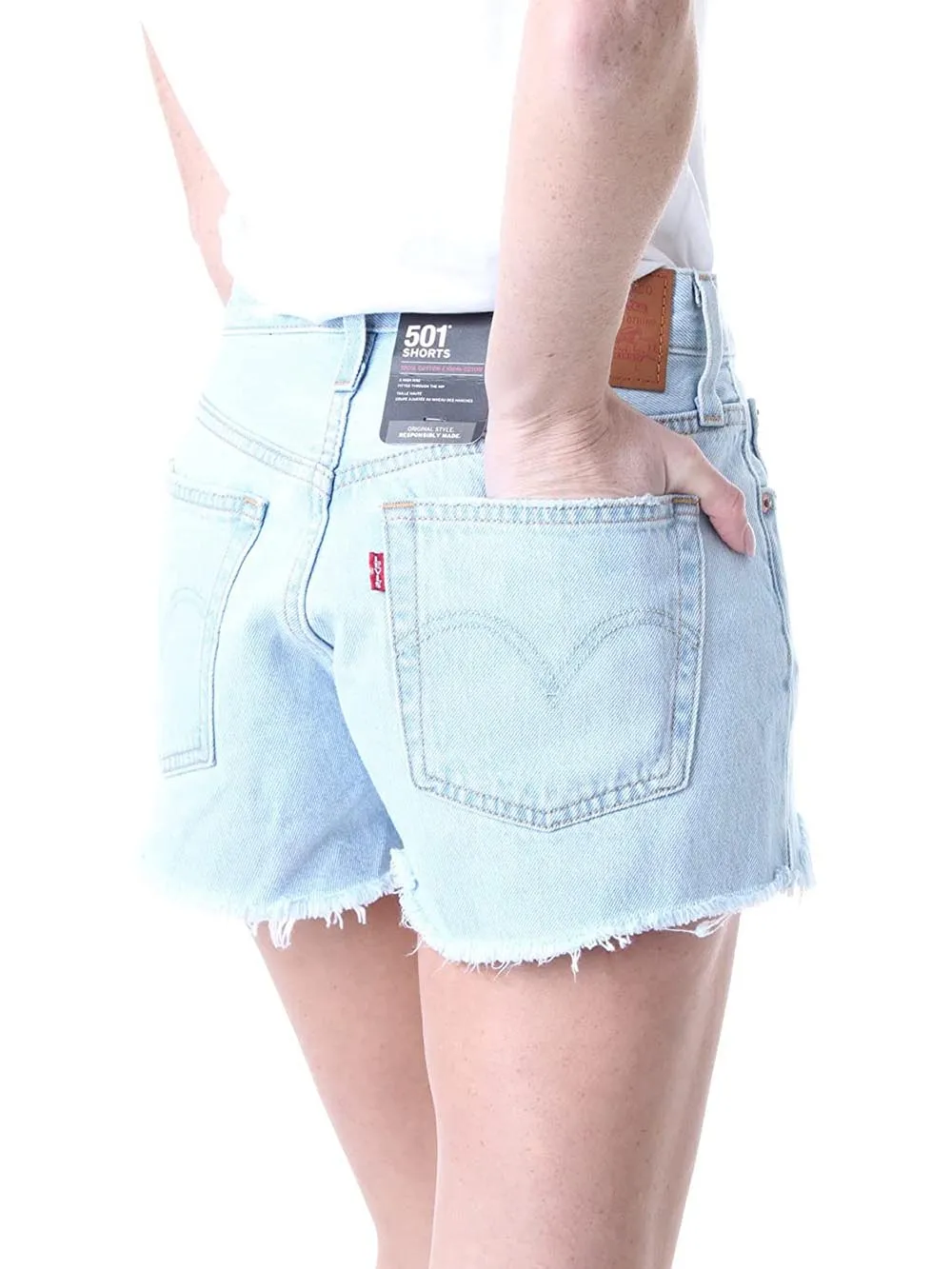 Levi's Short Donna 501 Original Short 56327 Chiaro